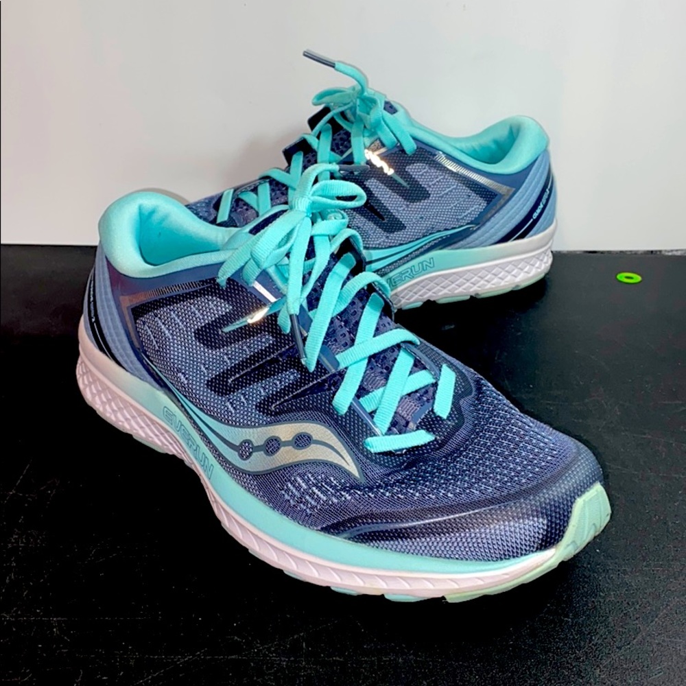 Saucony Guide Iso 2 Aqua Running Shoes Sz 10 WIDE
